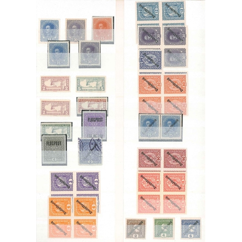 125 - Austria; stockbook of m. & u. up to 1950s inc. some blocks, sheets, pieces with special cancels, etc... 