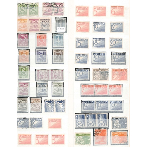 125 - Austria; stockbook of m. & u. up to 1950s inc. some blocks, sheets, pieces with special cancels, etc... 