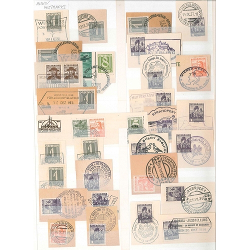 125 - Austria; stockbook of m. & u. up to 1950s inc. some blocks, sheets, pieces with special cancels, etc... 