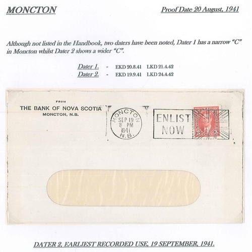 134 - Canada; specialised postmark collection of “Flag Cancels” in three binders – the first of 1927 Diamo... 