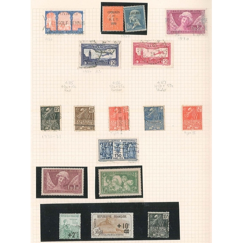 168 - France; 1900-33 mainly used on pages with good overall coverage, inc. 1900-06 Merson 2f v.f.u., 1918... 