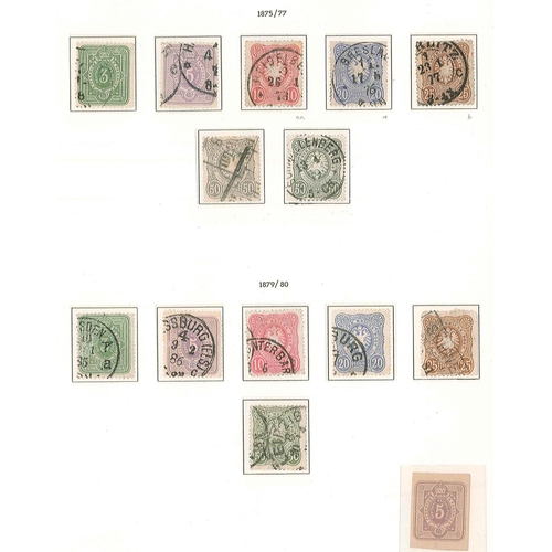 195 - Germany; 1872-1932 collection in printed album, the majority used but with good numbers of mint incl... 