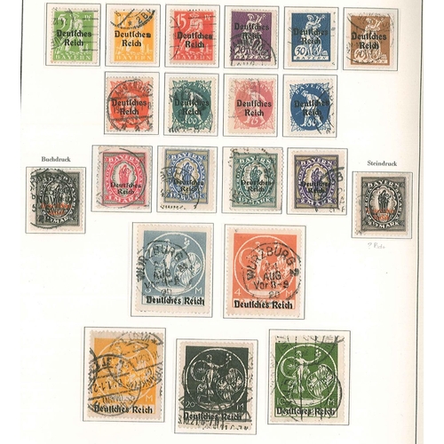 195 - Germany; 1872-1932 collection in printed album, the majority used but with good numbers of mint incl... 