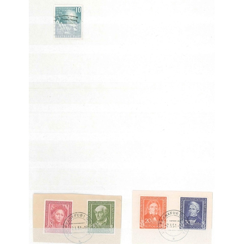 203 - Germany; West Germany; 1949-80 used collection in large stockbook, the most concentrated value in th... 