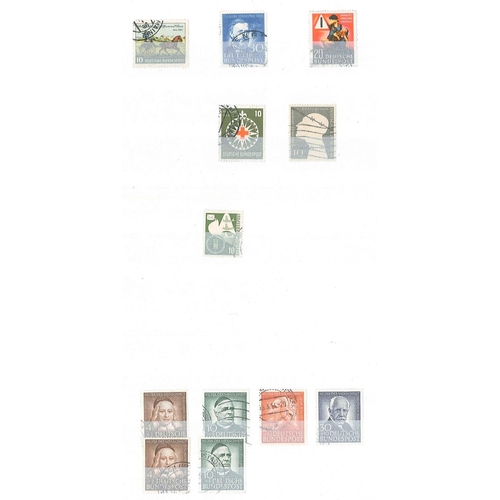 203 - Germany; West Germany; 1949-80 used collection in large stockbook, the most concentrated value in th... 