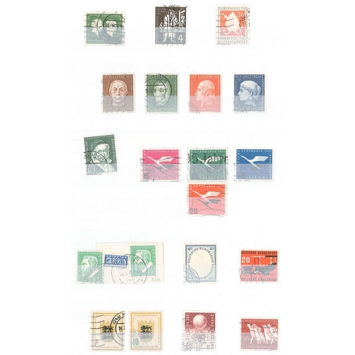 203 - Germany; West Germany; 1949-80 used collection in large stockbook, the most concentrated value in th... 