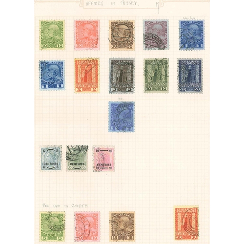 124 - Austria; 1850-1937 mainly used colln. on old pages with much of interest. Includes 1850-54 seln. of ... 