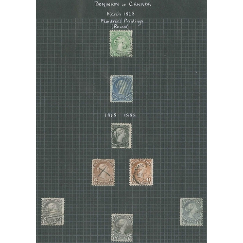 132 - Canada; 1859-1965 mint and used colln. on pages with a fair number of better values in the QV/KE7 bu... 