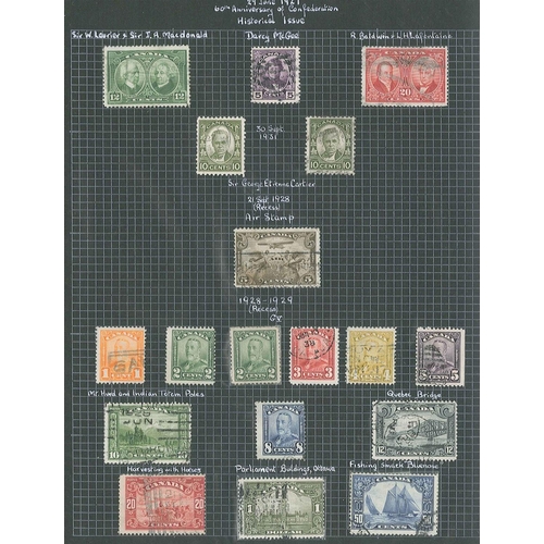 132 - Canada; 1859-1965 mint and used colln. on pages with a fair number of better values in the QV/KE7 bu... 