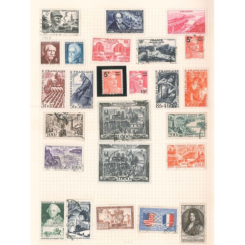 174 - France; 1932-60 collection on pages, fairly complete mint or used for the period. Includes 1936 Air ... 