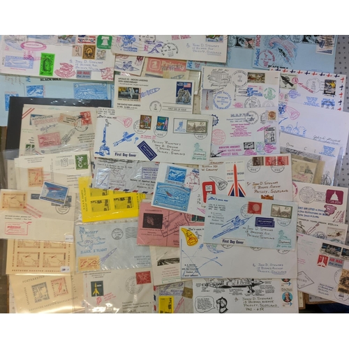 38 - Covers; Rocket Mail; Foreign; mixed bundle of covers, cards, and other items (labels etc.) from mixe... 