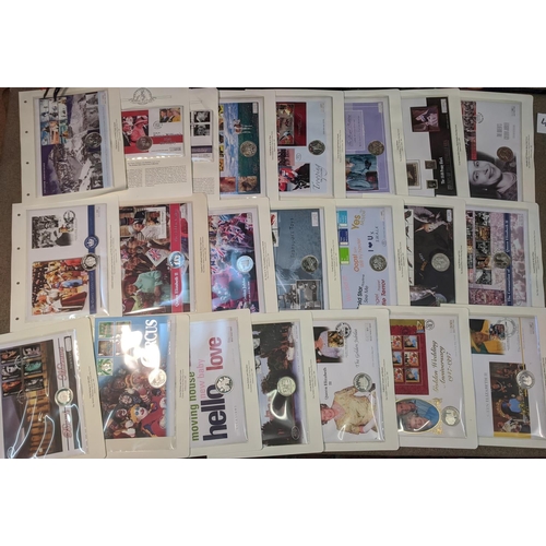 40 - Covers; Philatelic Numismatic Covers; large collection of PNCs all with silver coins, the covers mai... 