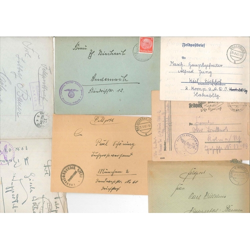 210 - Germany; seln. of WW2 Feldpost covers etc., mixed style and quality. (26)