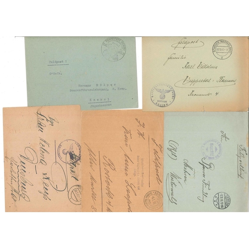 210 - Germany; seln. of WW2 Feldpost covers etc., mixed style and quality. (26)