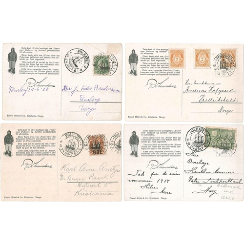 299 - Norway; 1924 four different picture postcards from Amundsen's 