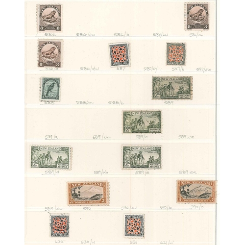 264 - New Zealand; 1874-1967 m. & u. colln. in Lindner album with patchy early issues (through still some ... 