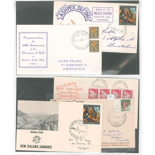 286 - New Zealand; Commemorative Covers; 1936-86 collection in three cover albums - anniversaries, fairs, ... 