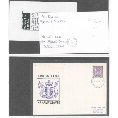 286 - New Zealand; Commemorative Covers; 1936-86 collection in three cover albums - anniversaries, fairs, ... 