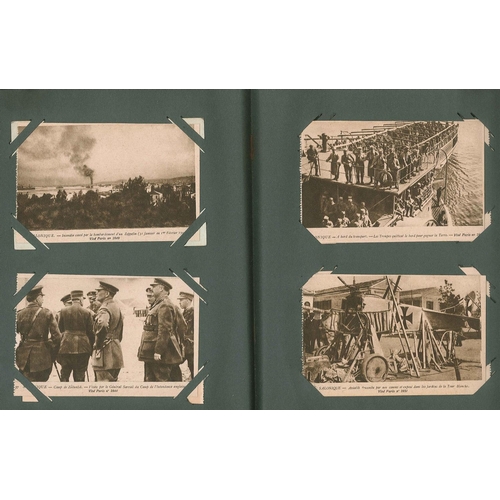 106 - Postcards; small album of mainly European views, but inc. 13 unu. French cards of Salonika (inc. som... 