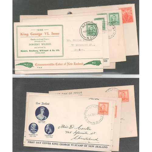 282 - New Zealand; First Day Covers; 1920-78 collection in four albums. Nearly all illustrated, and often ... 