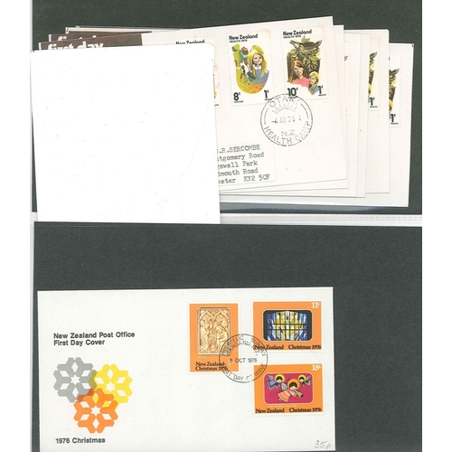 282 - New Zealand; First Day Covers; 1920-78 collection in four albums. Nearly all illustrated, and often ... 