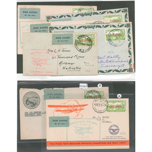 266 - New Zealand; 1931-2004 collection of airmail covers in two cover albums, mainly first flights, speci... 