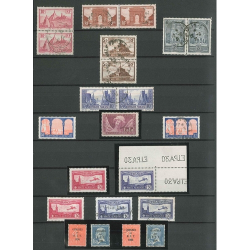 203 - France; 1914-46 mint and used collection of mainly commemoratives and pictorials in stockbook, with ... 