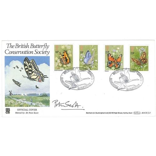 1679 - UK; Autographed Covers; 1981 Butterflies illus FDC (Butterfly Conservation Society official) with Sl... 