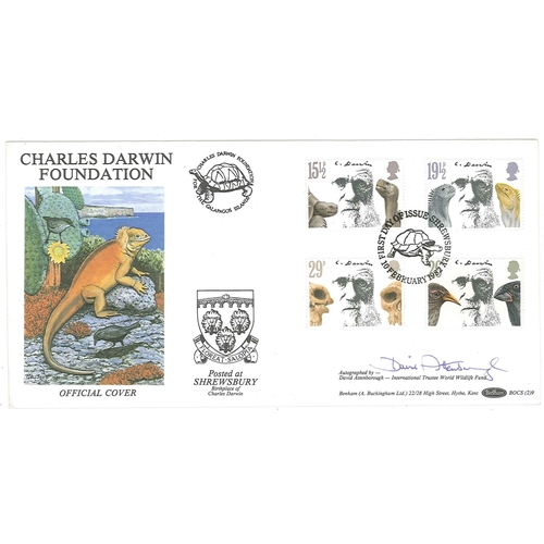 1680 - UK; Autographed Covers; 1982 Darwin illus FDC (Charles Darwin Foundation official cover) with Shrews... 