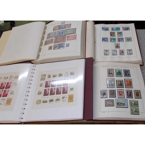 310 - Russia/USSR; 1858-2005 very extensive collection in seven printed albums (different makes) with a ma... 