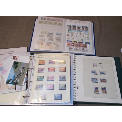 295 - Norfolk Island; 1947-c.2010 collection in two albums (one printed, one written-up) and a stockbook, ... 