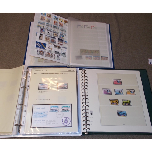 295 - Norfolk Island; 1947-c.2010 collection in two albums (one printed, one written-up) and a stockbook, ... 