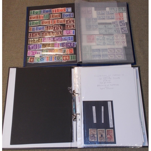 445 - UK Collections; mixture in stockbook with a few KG6 booklet panes/coil strips, several similar of QE... 