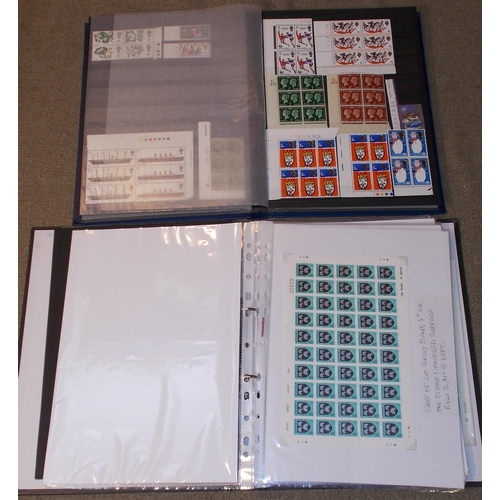 445 - UK Collections; mixture in stockbook with a few KG6 booklet panes/coil strips, several similar of QE... 