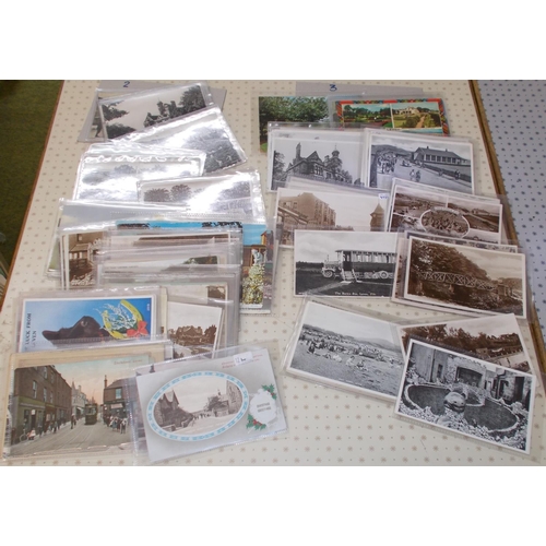 107 - Postcards; Scotland, Fife; Leven; box (roughly shoebox-sized) with an extensive range of cards of al... 