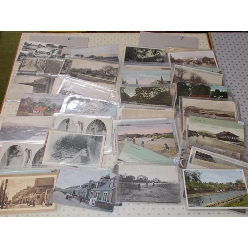 107 - Postcards; Scotland, Fife; Leven; box (roughly shoebox-sized) with an extensive range of cards of al... 