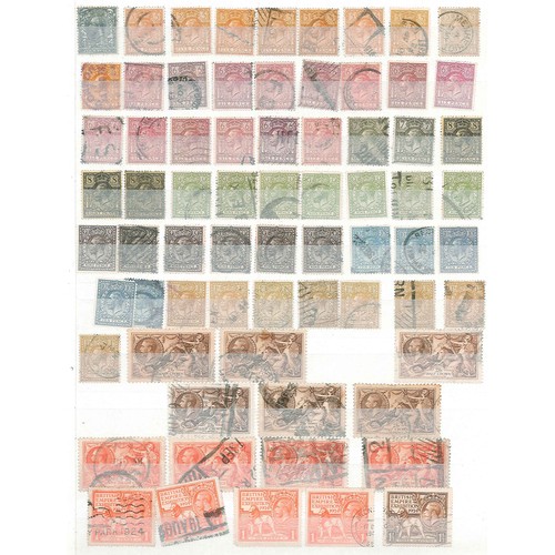 442 - UK Mixed Lots; stockbook with mainly used KG5 and KG6 (duplicated, but inc. some better), plus some ... 