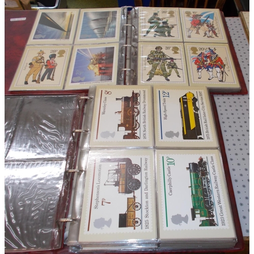 1675 - UK; PHQ Cards; 1975-85 collection of sixty mint sets of cards in two Royal Mail albums. Includes 197... 