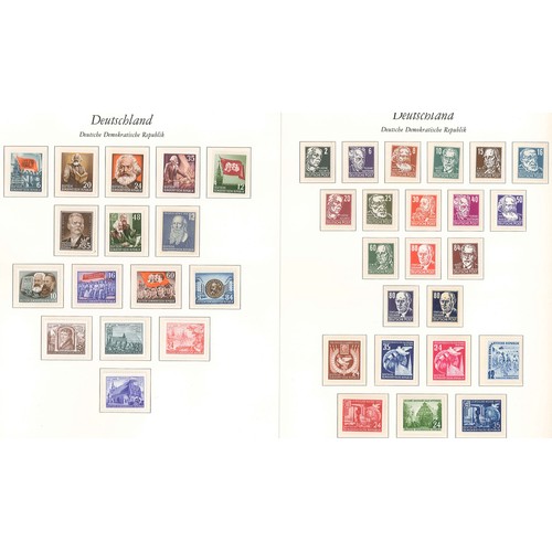 224 - Germany; East Germany; 1951-54 u.m. and used on pages, all in sets, mainly fine, s.t.c.£350. (132)