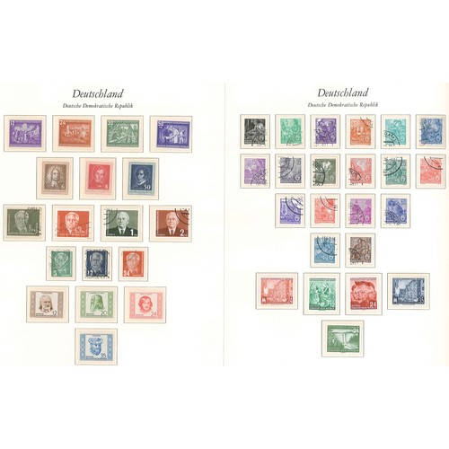 224 - Germany; East Germany; 1951-54 u.m. and used on pages, all in sets, mainly fine, s.t.c.£350. (132)