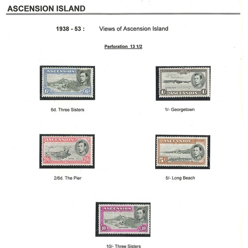 131 - Ascension; 1938-53 definitive set (13 of perf. 13½, 12 of perf.13)