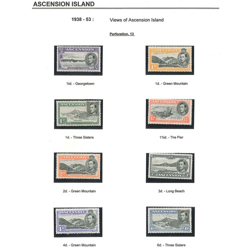 131 - Ascension; 1938-53 definitive set (13 of perf. 13½, 12 of perf.13)