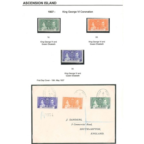 131 - Ascension; 1938-53 definitive set (13 of perf. 13½, 12 of perf.13)