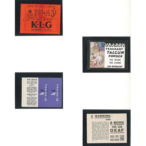 367 - UK; 1936 KE8 selection of booklet panes - ½d upright wmk. u.m. (good perfs), ½d inverted u.m. (avera... 