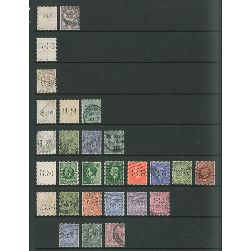 441 - UK Perfins; Letter M, QV to KG6, in two volumes. (c.3,900 items).