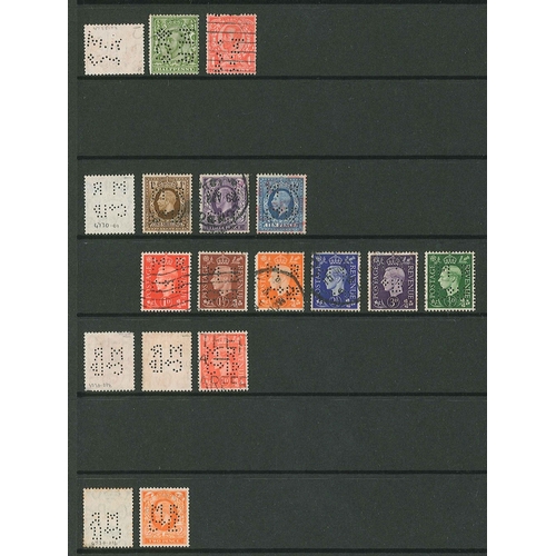 441 - UK Perfins; Letter M, QV to KG6, in two volumes. (c.3,900 items).