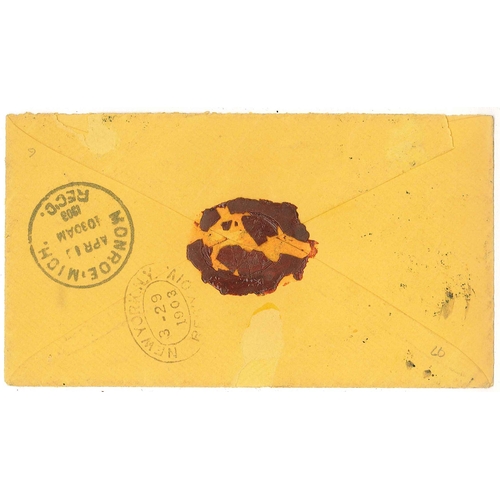 1796 - Sweden; 1903 registered cover Stockholm to USA.