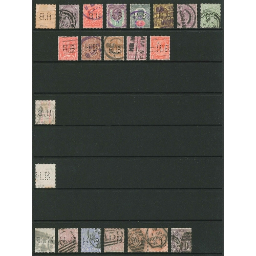 436 - UK Perfins; Letter H, QV to KG6, in two volumes. (c.5,750 items).