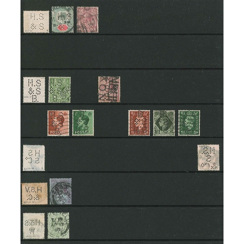 436 - UK Perfins; Letter H, QV to KG6, in two volumes. (c.5,750 items).