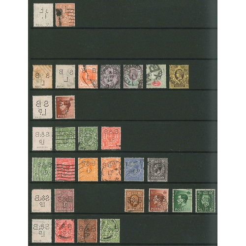 447 - UK Perfins; Letter S, QV to KG6, in two volumes. (c.6,000 items).